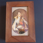 Premium wooden box with Napoleon portrait and rare Napoleonic memorabilia collection like new