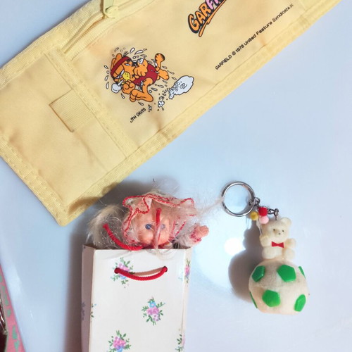 Lott vintage collectible set with stamps and toys