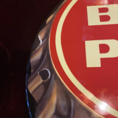 Birra Peroni Enamel Advertising Sign used, 1950s-60s Italian