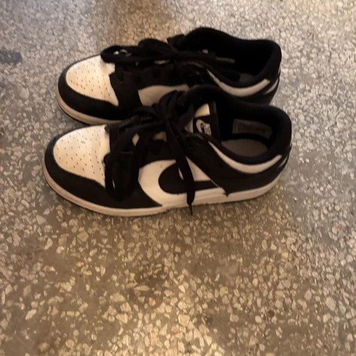 Nike Dunk Low sneakers size 32 used, black and white