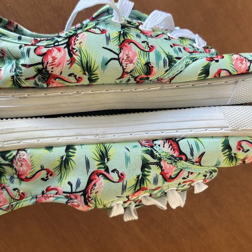 Esmara women's summer shoes with flamingo design new, size 38-39
