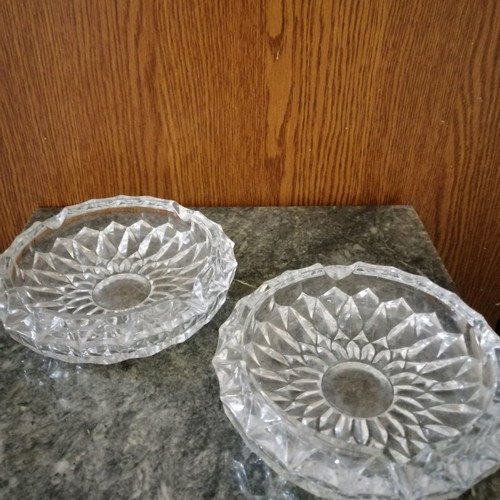 crystal ashtrays