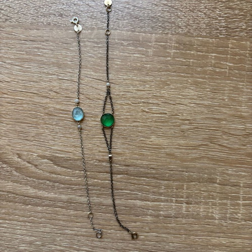 Silver bracelets used, set of 2 pieces