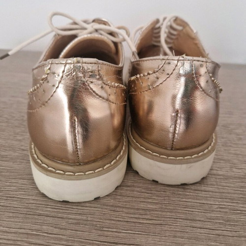 Oxford shoes used in gold color Duchess Collection by Doukissa Nomikou