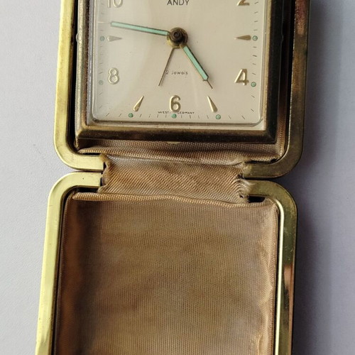Andy travel clock used, made in West Germany, not working