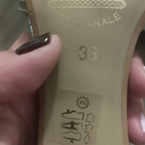 Cosodei leather sandals like new, grey and beige, size 36