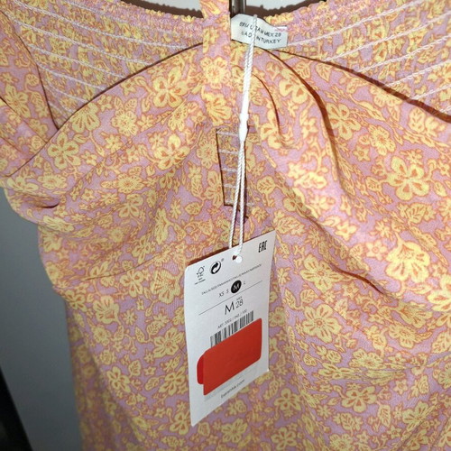 Bershka jumpsuit orange new, size M