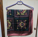 Square scarf used with design