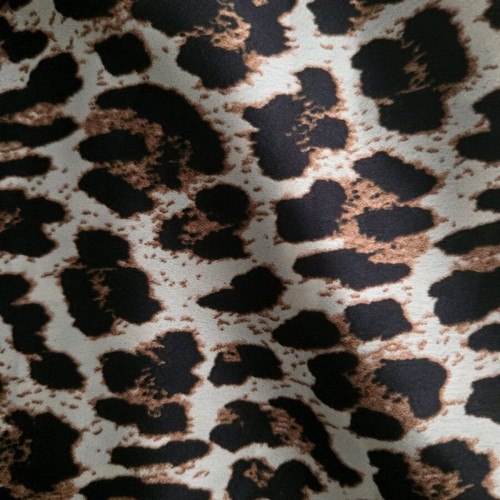 Long dress animal print like new, black and brown