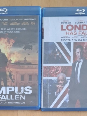 Olympus Has Fallen and London Has Fallen Blu-ray set like new with Greek subtitles