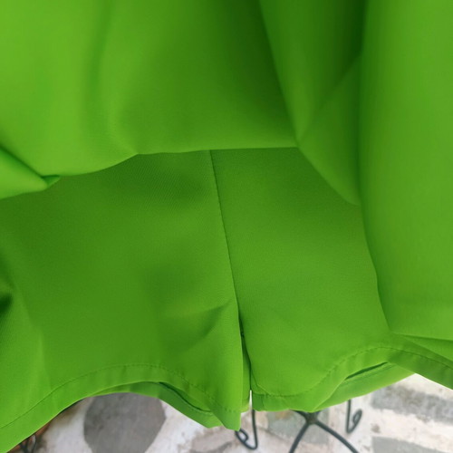 Green suit with crop jacket and skort new S/M