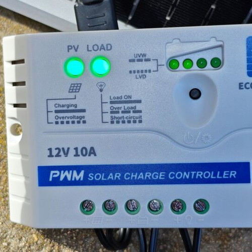 Monocrystalline Solar Panel Kit 25W 12V with Controller and Mounting