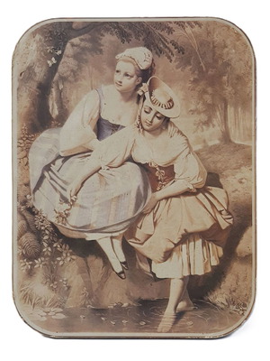 Anticipación color lithograph by Adolf Lafosse on wood