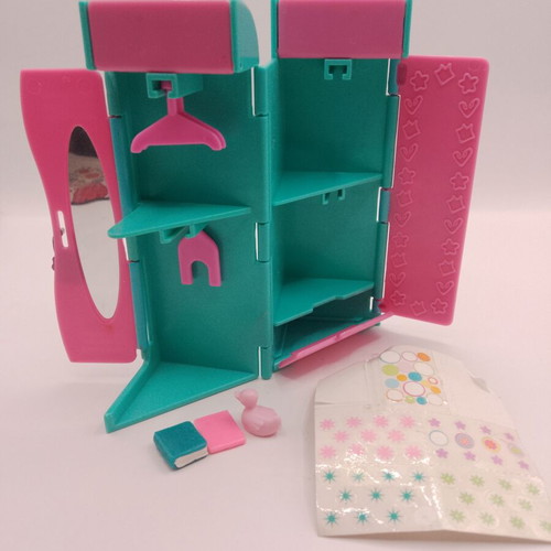 Polly Pocket Mattel collection with backpack, house & dolls