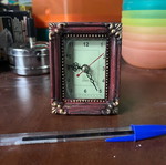 Small table clock new, analog display