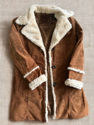 Παλτό Milestone καφέ shearling-style σαν καινούργιο