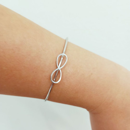 Steel infinity bracelet new made of stainless steel