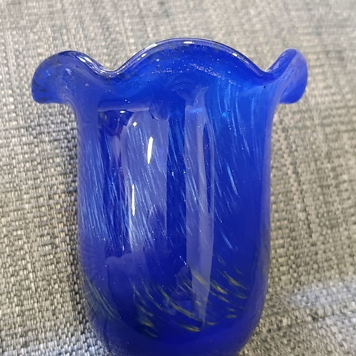 Handmade blown glass table lamp, like new