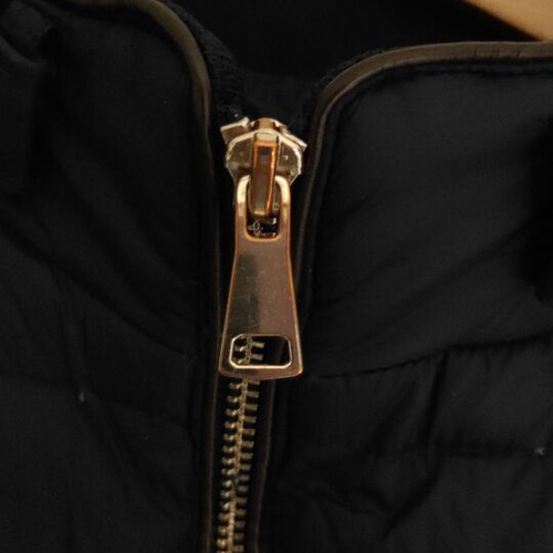 Zara puffy quilted jacket with down used, size L, dark blue