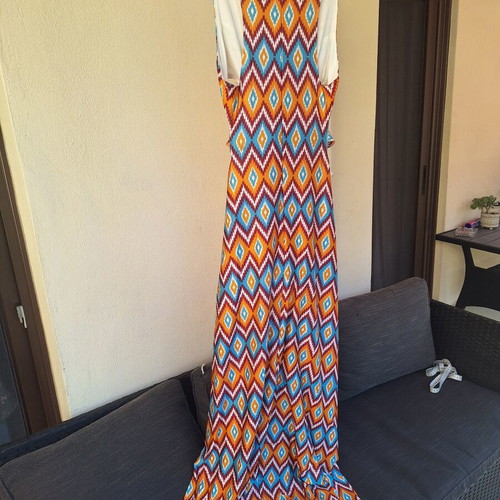 Maxi dress with front opening