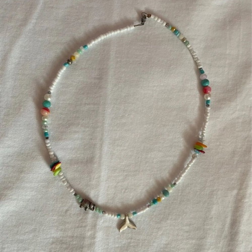 Handmade necklace like new, colorful