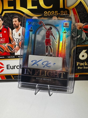 2025-26 Panini Select Euroleague Kyle Hines In Flight автограф нов