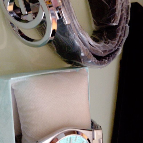 Luxury watch and leather belt set, new stainless steel