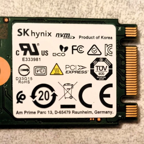 SSD 2230 NVMe 256GB SKhynix like new