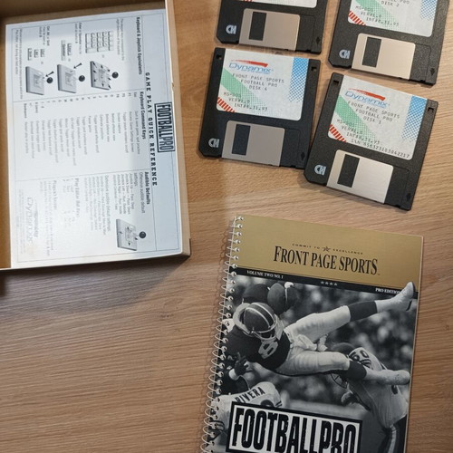 Front Page Sport Football Pro PC game used, big box edition