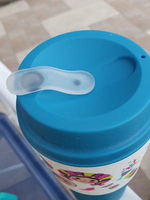 Ποτήρι καφέ Eco Tupperware 470 ml με στόμιο, καινούργιο
