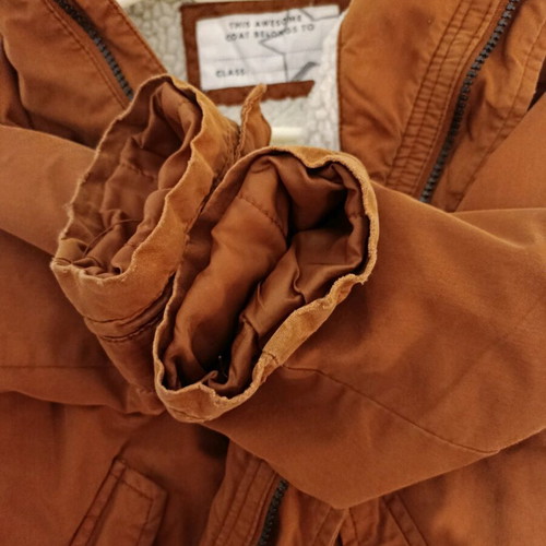 Mothercare kids winter jacket used brown size 7-8 years