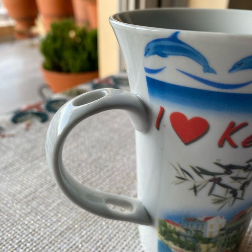Vintage mug from beautiful Kefalonia in like-new condition