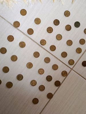 2 Drachma Coins 1982 used, 41 pieces, Georgios Karaiskakis