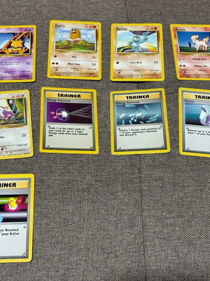 Pokemon TCG Base set 9 card set used