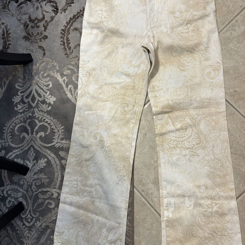 Sarah Lawrence women's pants size 40, white-gold, like new