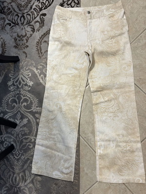 Sarah Lawrence women's pants size 40, white-gold, like new