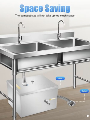 Stainless Steel Grease Trap 20l brand new unused