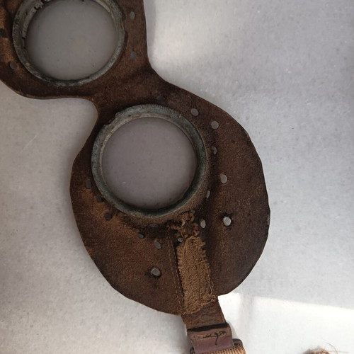 Authentic World War II military motorcycle goggles