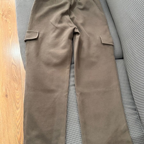 Cargo pants brown size S/M like new, elastic waist with drawstring
