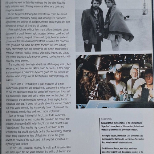Star Wars collectible book George Lucas The Creative Impluse like new