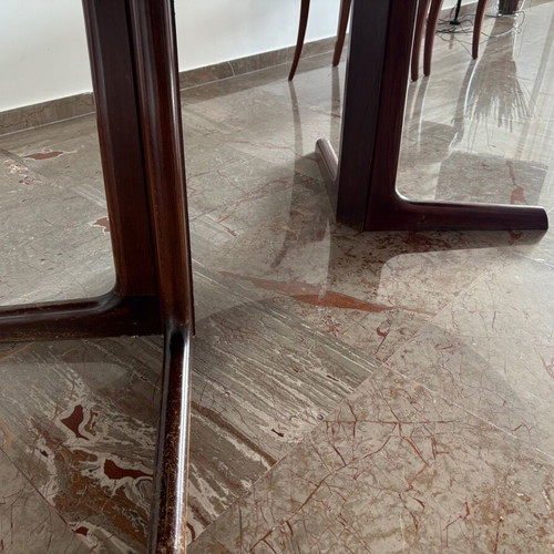 Rosewood Dining Table used, extends for 8 to 12 people, 50 years old