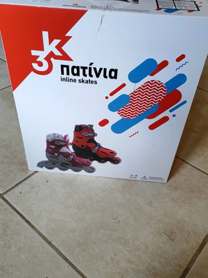 Inline skates for girls like new, size 35-38, fuchsia