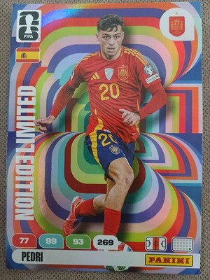 2026 Panini World Cup Adrenalyn Limited Edition XXL Pedri κάρτα σαν καινούργιο