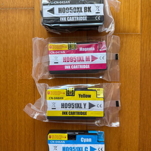 Compatible HP 950XL Black, HP 951XL Magenta, Yellow, Cyan ink cartridges new