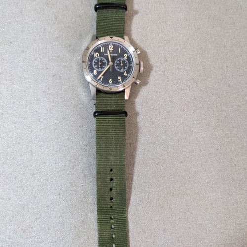 San Martin Chronograph Watch new, quartz, pilot style, 39mm