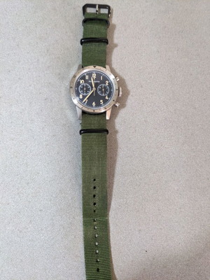San Martin Chronograph Watch new, quartz, pilot style, 39mm