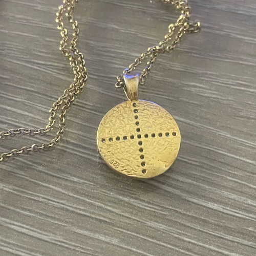 Silver 925 necklace Konstantinato used, 45 cm