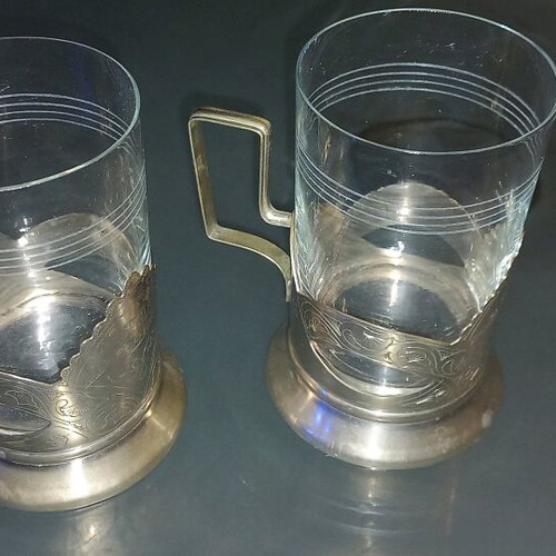 Antique glasses from Russia like new, set of 2
