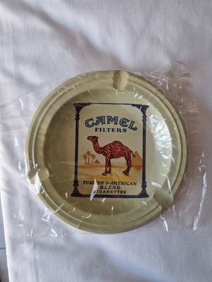 Camel Filters vintage metal ashtray, new, pack of 5