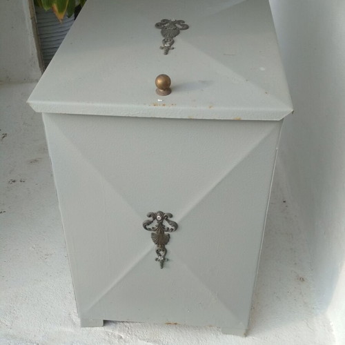 Metal Fireplace Wood Holder used with decorative elements